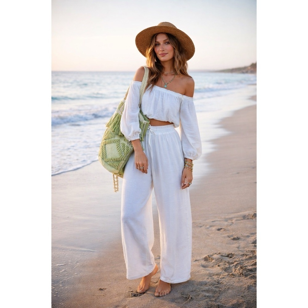 LULUS 2 Piece White Vacay Set